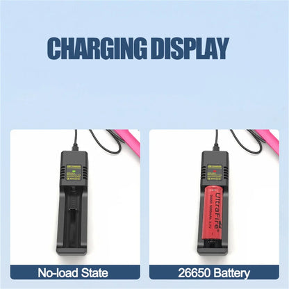 1/2 Slots 18650 Charger 3.7V-4.2V Rechargeable Li-ion Battery Charger Lithium Batteries Charging Adapter For 18650 26650 14500