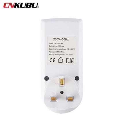EU Electronic Digital Timer Switch US FR BR Plug Kitchen Timer Socket Outlet 230V 110V 7 Day 12/24 Hour Programmable Timing