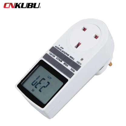 EU Electronic Digital Timer Switch US FR BR Plug Kitchen Timer Socket Outlet 230V 110V 7 Day 12/24 Hour Programmable Timing
