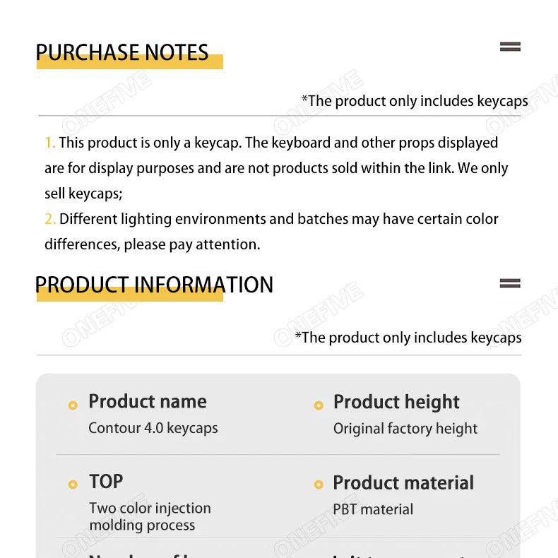 Contour 4.0 Side Engraved Keycap PBT Translucent 97/130 Key Mechanical Keyboard Key Cap White For Magnetic Switch F75 GMK87