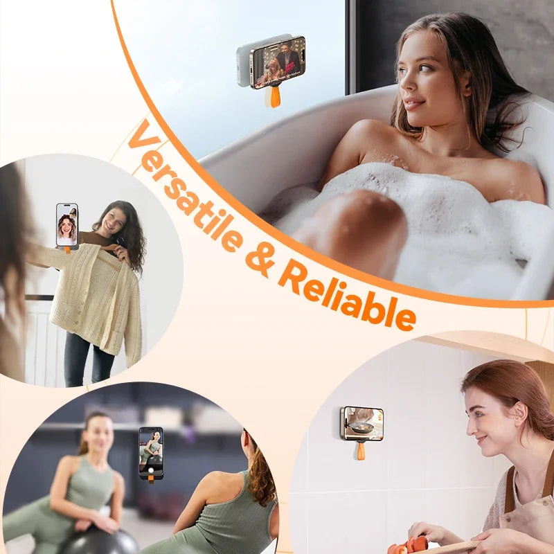 Joyroom Upgraded Magnetic Suction Cup Phone Mount Mirror Shower Silicone Suction Phone Case Grip Holder For iPhone JR-ZS393-S