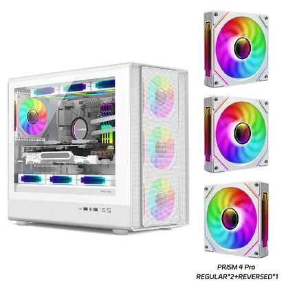 Power Train V1 MATX ITX Chassis Desktop Computer Side Transparent Glass Vertical Host Support 240/280 Water Cooling PC Case