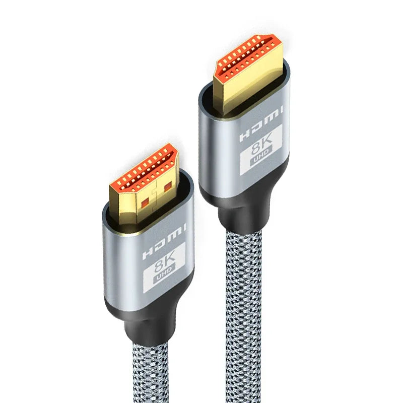 0.5-1.5M HDMI 8K Cable 60HZ 2.1V 4K 144HZ 3D TV High Speed for Computer Monitor Projector PS Game Console Audio And Video