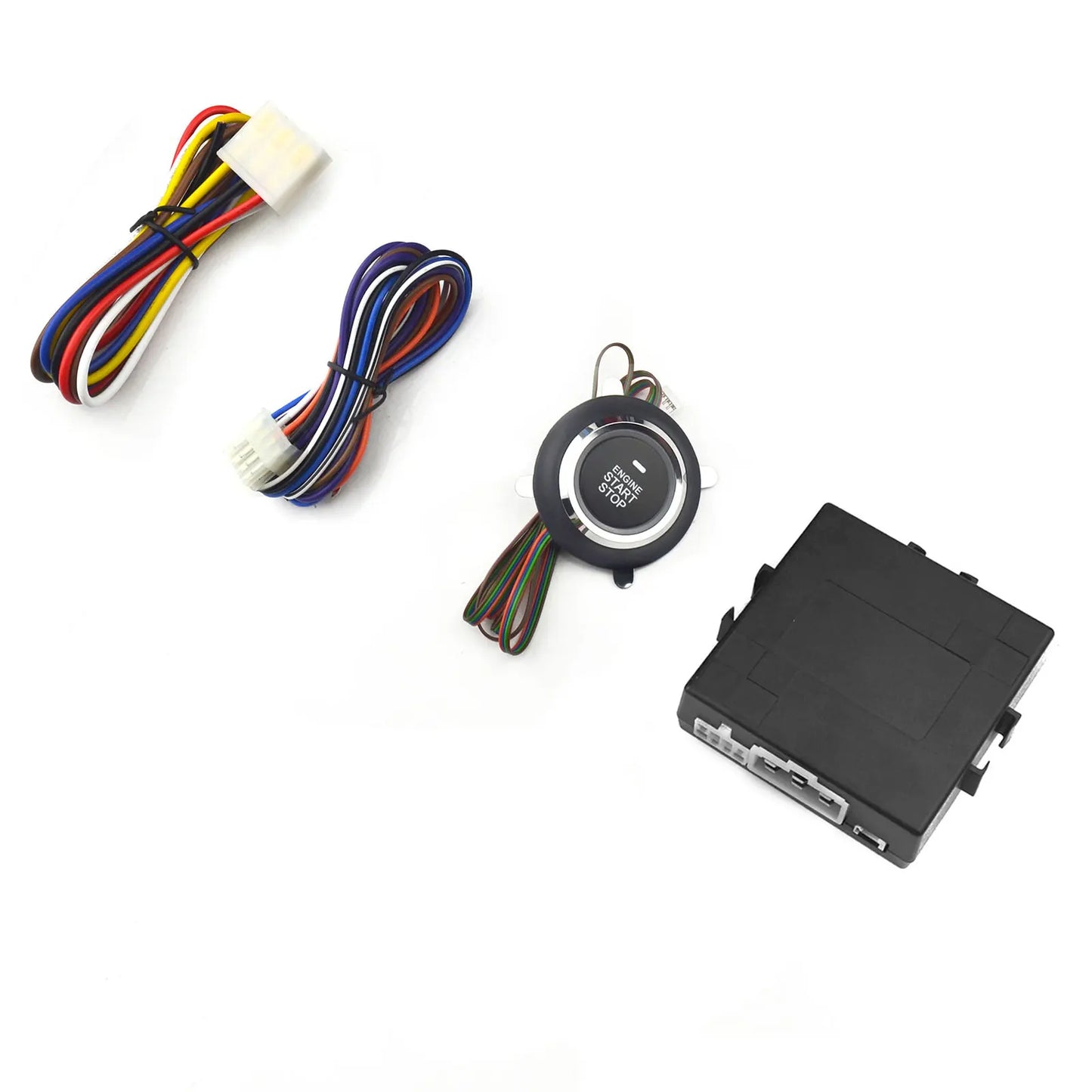 Car Alarm Suitable for Diesel Vehicles Engine Start Stop Button Remote Key Ignition Keyless Start System Turn Signal Universal