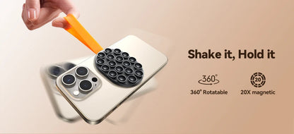 Joyroom Upgraded Magnetic Suction Cup Phone Mount Mirror Shower Silicone Suction Phone Case Grip Holder For iPhone JR-ZS393-S