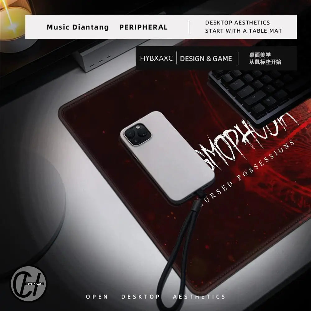 Mouse Pad Non-Slip Rubber Edge locking mousepads Game play mats Multiplayer horror game Phasmophobia for notebook PC computer