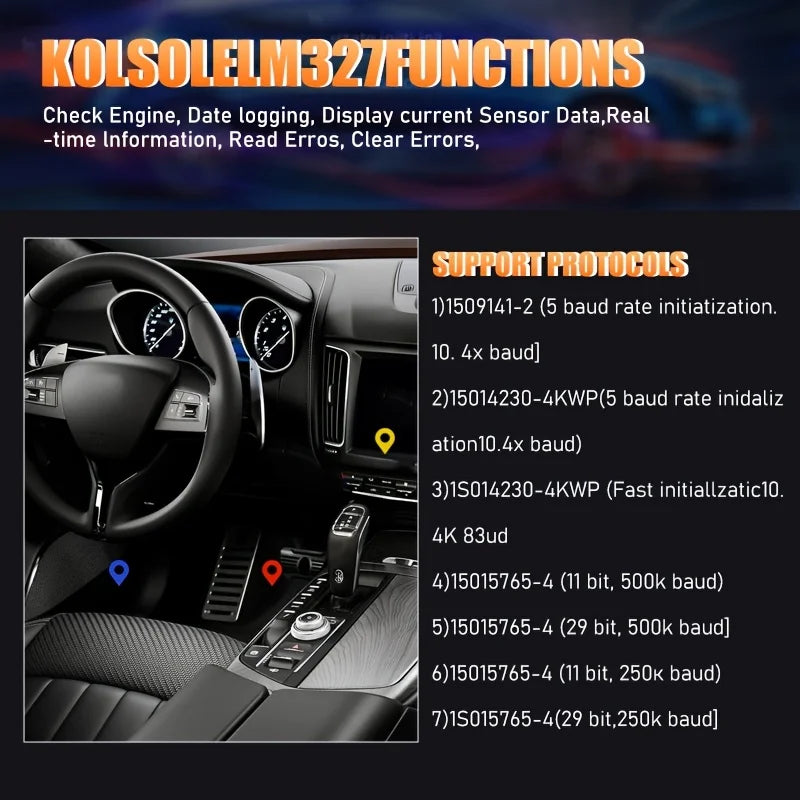 Car Code Scanner, Compact Scanner, Portable Device, Durable, Precision Tool, Diagnostic Equipment, Vehicle Owners, Automotive Technicians