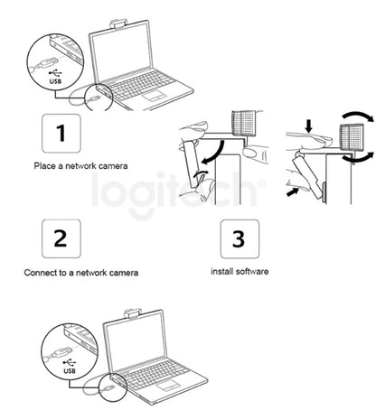Logitech C920e HD Pro Webcam Widescreen Video Chat Recording USB Smart 1080p Web Camera For Computer C920 Upgrade Version CMOS