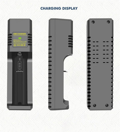 1/2 Slots 18650 Charger 3.7V-4.2V Rechargeable Li-ion Battery Charger Lithium Batteries Charging Adapter For 18650 26650 14500