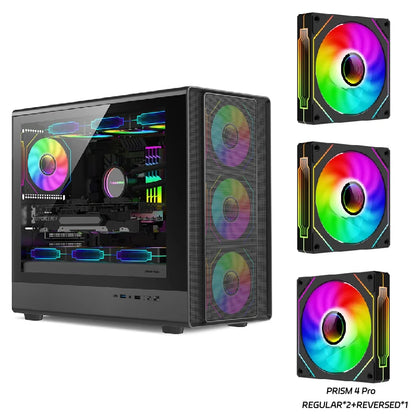 Power Train V1 MATX ITX Chassis Desktop Computer Side Transparent Glass Vertical Host Support 240/280 Water Cooling PC Case