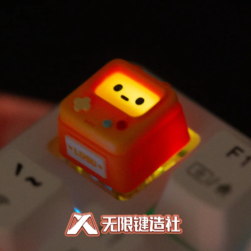 Original Retro Game Console Translucent Keycaps Arcade Mechanical Keyboard Accessory Kawaii ESC Replacement Keycap Single Resin