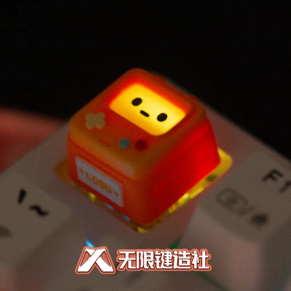 Original Retro Game Console Translucent Keycaps Arcade Mechanical Keyboard Accessory Kawaii ESC Replacement Keycap Single Resin