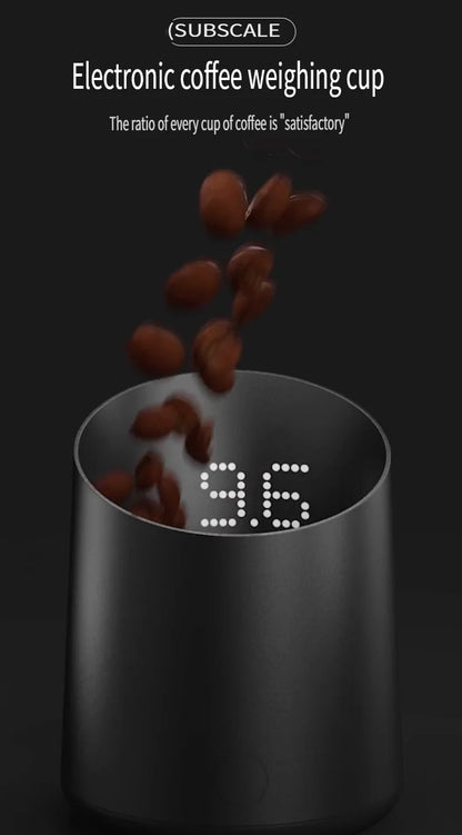 New subminimal Electronic Coffee Weighing Cup, Espresso Scale, Pour-over Electronic Scale, Bean Cup, Waterproof Electronic Scale