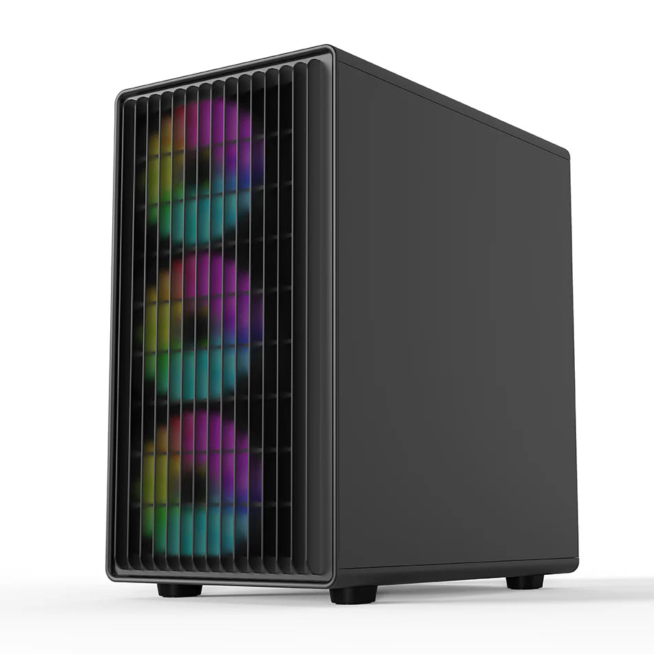Power Train V1 MATX ITX Chassis Desktop Computer Side Transparent Glass Vertical Host Support 240/280 Water Cooling PC Case