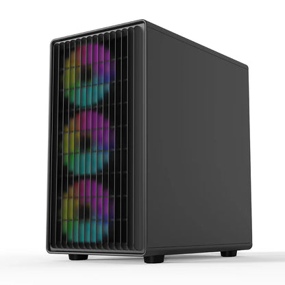 Power Train V1 MATX ITX Chassis Desktop Computer Side Transparent Glass Vertical Host Support 240/280 Water Cooling PC Case