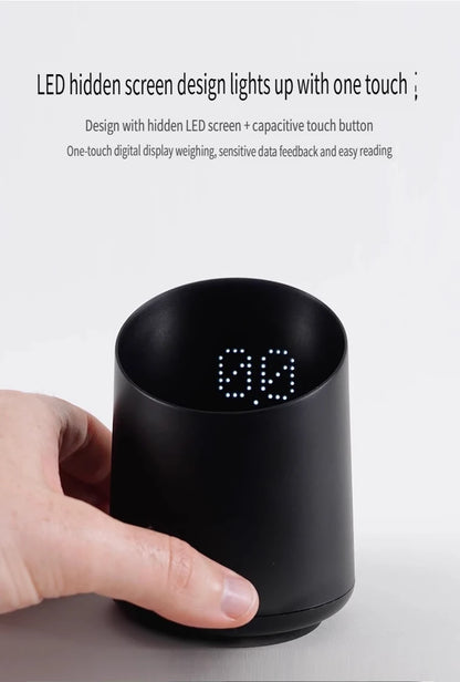 New subminimal Electronic Coffee Weighing Cup, Espresso Scale, Pour-over Electronic Scale, Bean Cup, Waterproof Electronic Scale