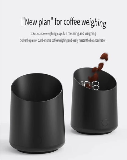New subminimal Electronic Coffee Weighing Cup, Espresso Scale, Pour-over Electronic Scale, Bean Cup, Waterproof Electronic Scale
