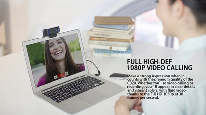 Logitech C920e HD Pro Webcam Widescreen Video Chat Recording USB Smart 1080p Web Camera For Computer C920 Upgrade Version CMOS