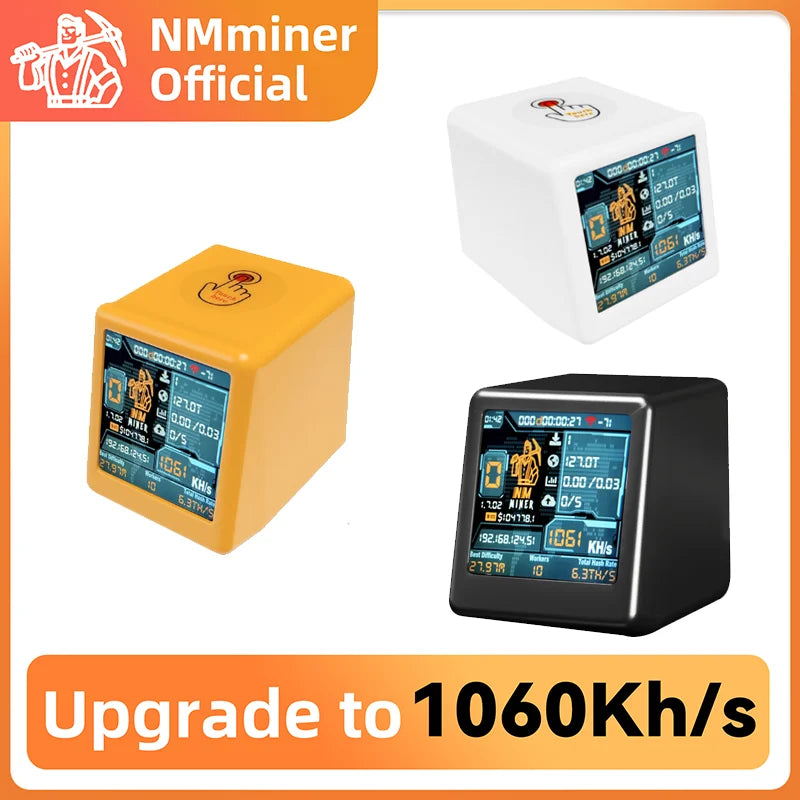 NMMiner NM TV Smart TV 1060KH/s better Nerdminer v2 ESP32 BTC SOLO Lottery Miner & Smart gift home silent Desktop Clock