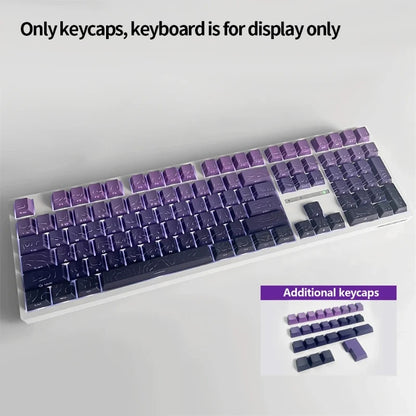 Contour 4.0 Side Engraved Keycap PBT Translucent 97/130 Key Mechanical Keyboard Key Cap White For Magnetic Switch F75 GMK87
