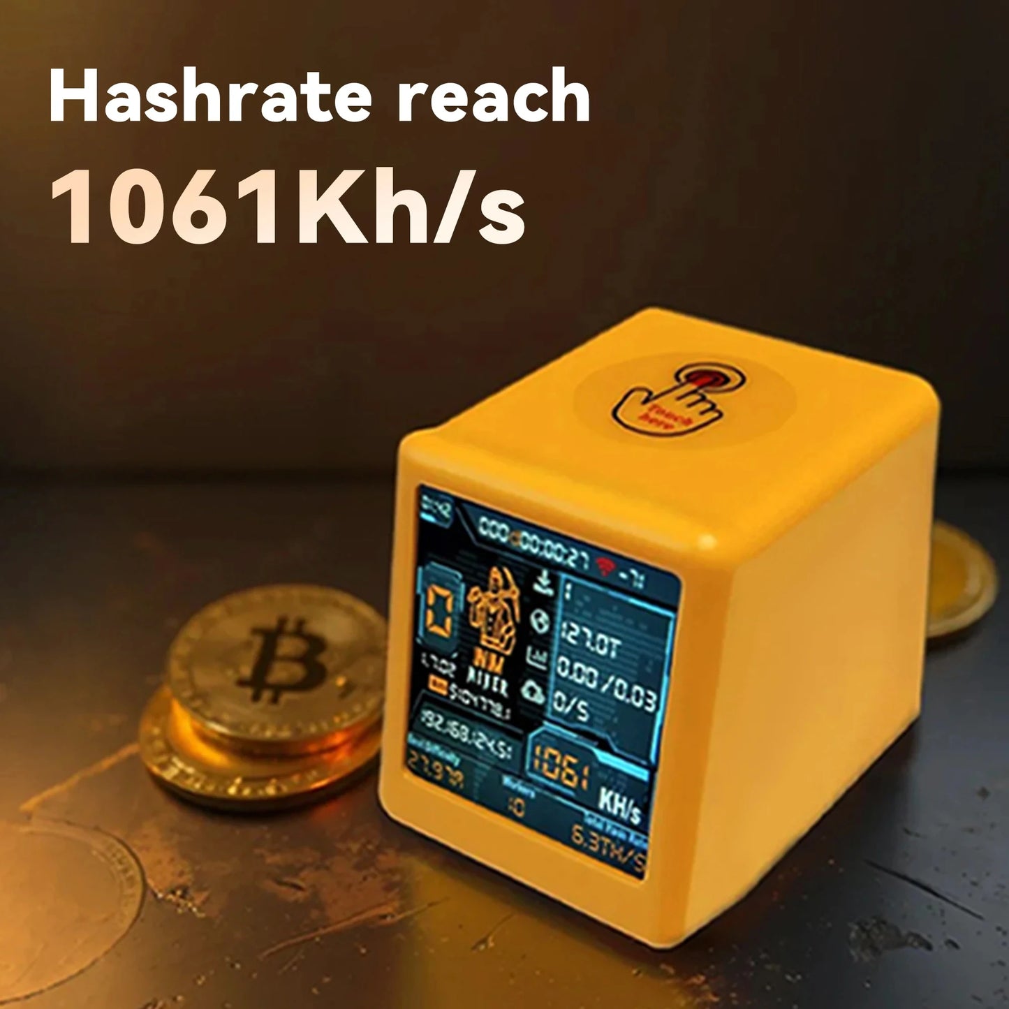 2025 Latest Nerdminer V2 1060KH/S Wi-Fi Connect Bitcoin Lottery Miner Low Power Consumption Home Use