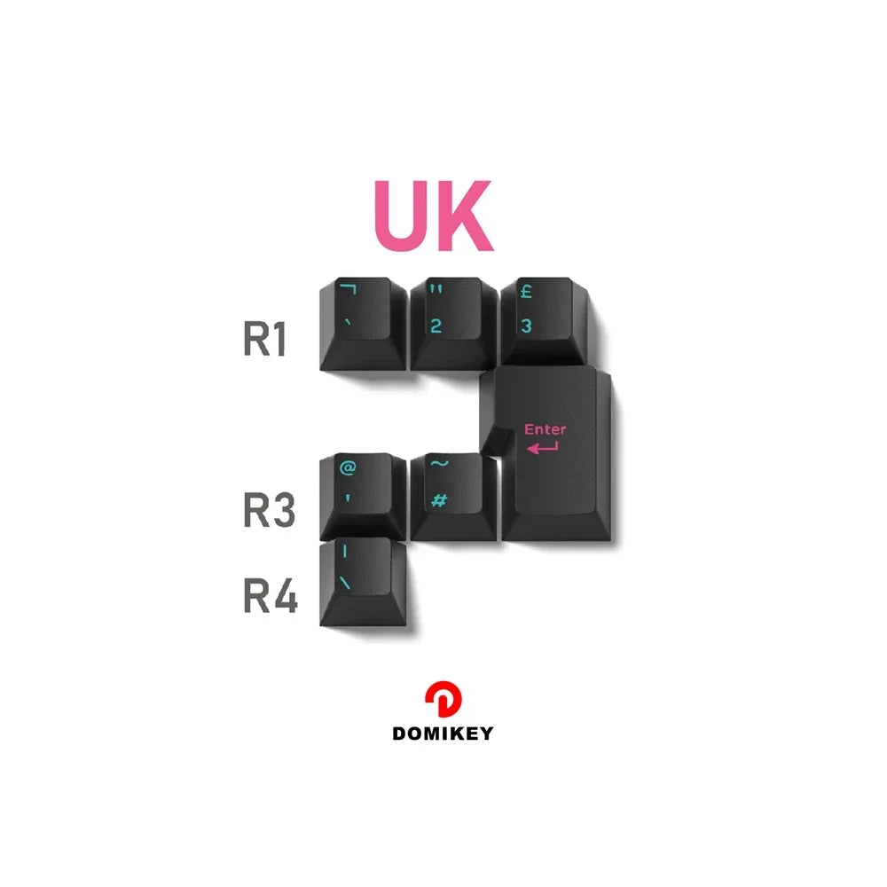 Domikey Miami Night Cherry Profile abs doubleshot keycap for mx keyboard poker 87 104 gh60 xd64 xd68 xd84 BM60 BM65 BM68 BM80