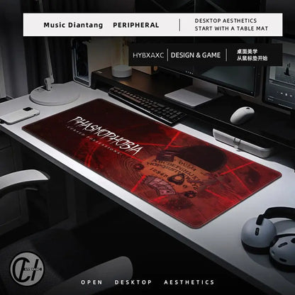 Mouse Pad Non-Slip Rubber Edge locking mousepads Game play mats Multiplayer horror game Phasmophobia for notebook PC computer