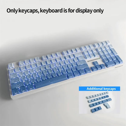 Contour 4.0 Side Engraved Keycap PBT Translucent 97/130 Key Mechanical Keyboard Key Cap White For Magnetic Switch F75 GMK87