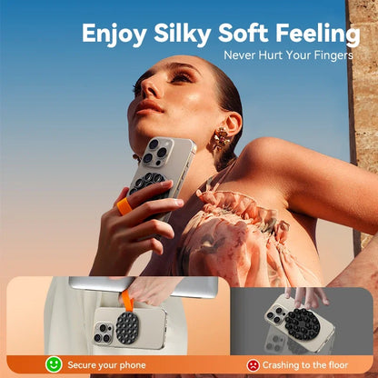 Joyroom Upgraded Magnetic Suction Cup Phone Mount Mirror Shower Silicone Suction Phone Case Grip Holder For iPhone JR-ZS393-S