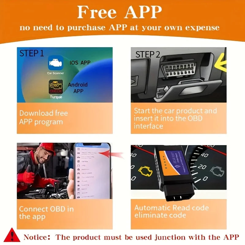 Car Code Scanner, Compact Scanner, Portable Device, Durable, Precision Tool, Diagnostic Equipment, Vehicle Owners, Automotive Technicians