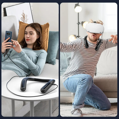 NEWDERY 10000mAh Hanging Neck Power Bank for Meta Quest 3S / 3/2 / Pro, Pico 4/4 Pro, HTC Vive, PSVR 2 Fast Charger Battery Pack