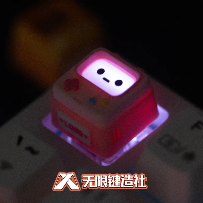 Original Retro Game Console Translucent Keycaps Arcade Mechanical Keyboard Accessory Kawaii ESC Replacement Keycap Single Resin