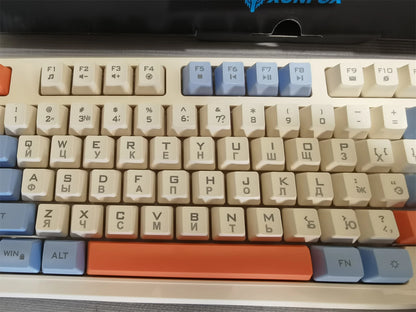 Keyboard 94 Keys 90% Layout Spanish Russian Korean Arabic Keyboard USB Wired RGB Light Volume Knob Ergonomics Gaming Office K82