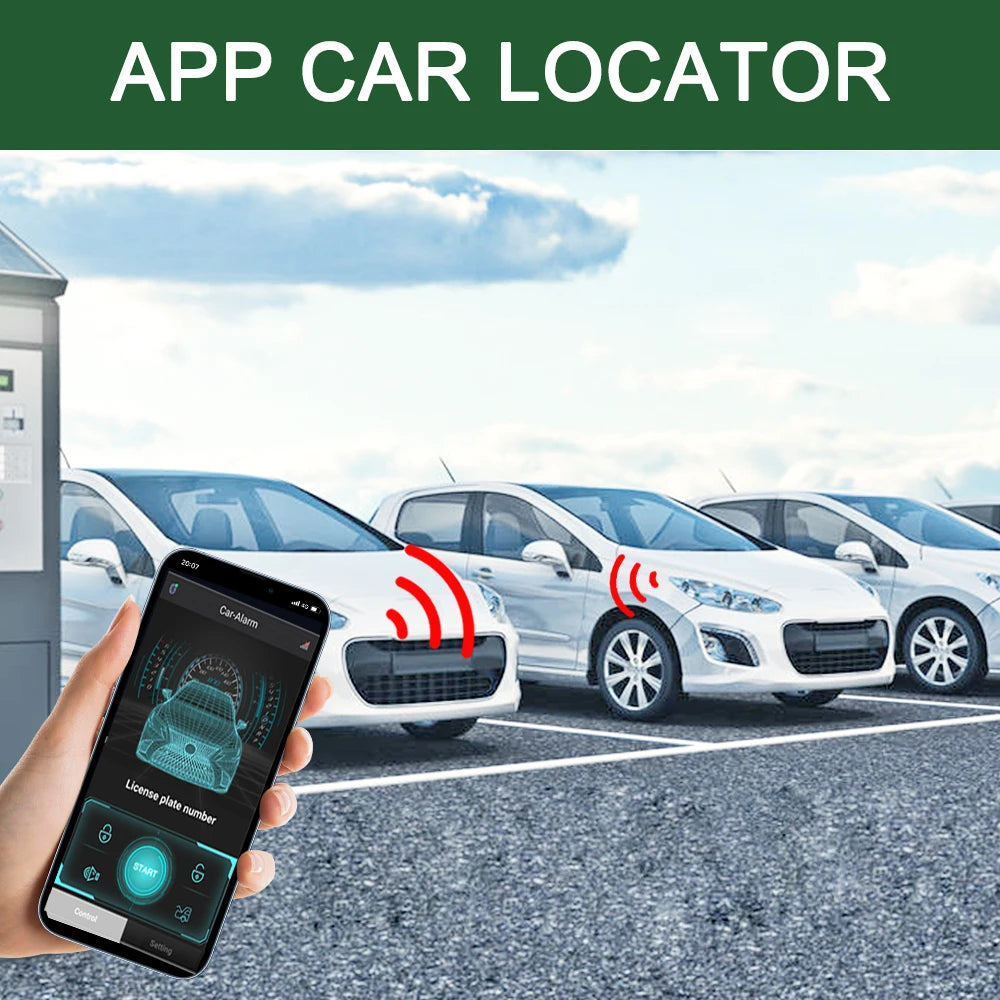 The original car comes with a one-click start system upgrade APP remote start function Central lock induction anti-theft system