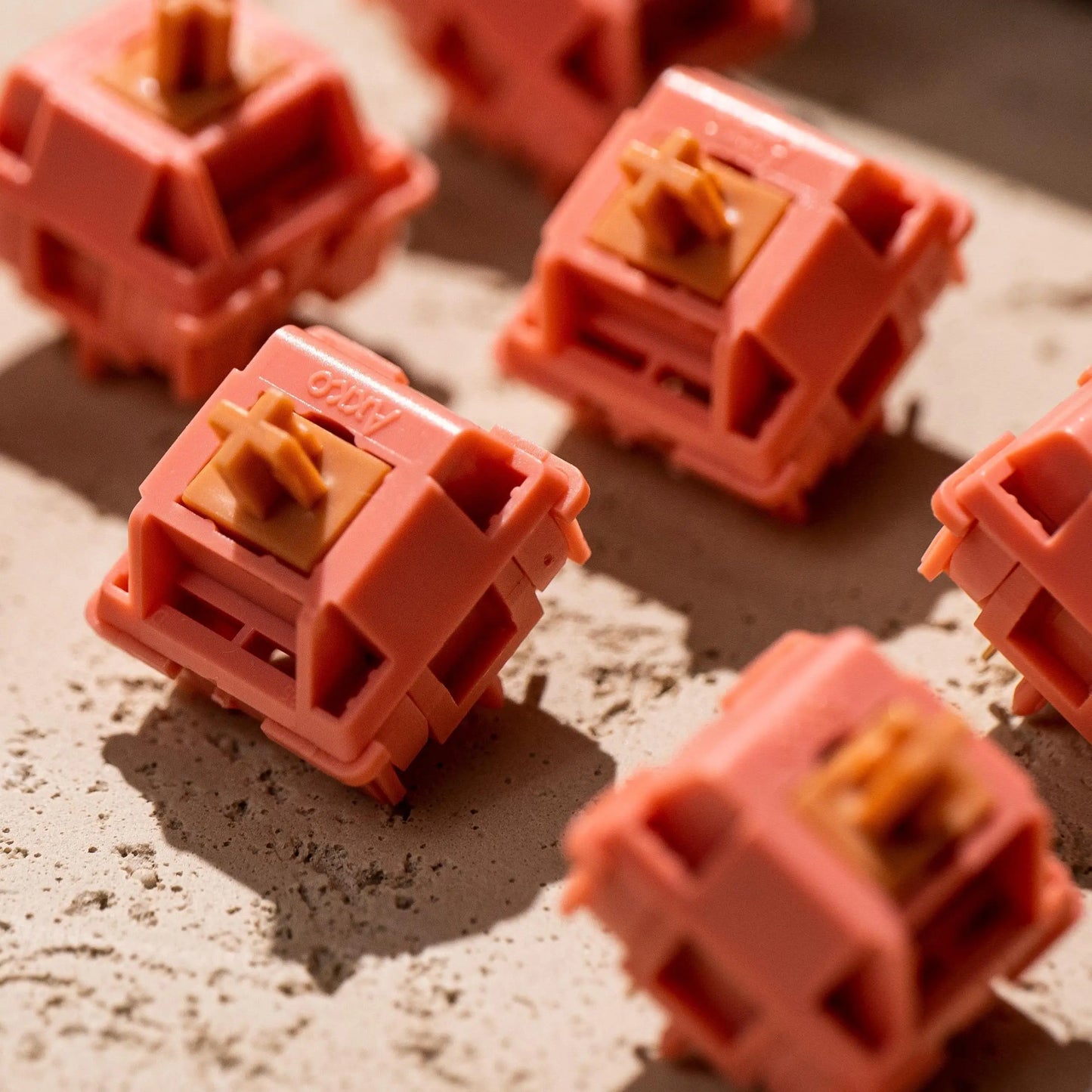 Akko Rosewood Switch 5 Pins 40gf Linear Switch Factory Lubed Deep Low-pitch Compatible with MX Mechanical Keyboard (45 pcs)