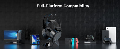 NUBWO N7 Gaming Headsets for PS4/PS5/Switch/Xbox One Wired Gaming Headphones with Noise Canceling Mic Over Ear Gaming Headphones