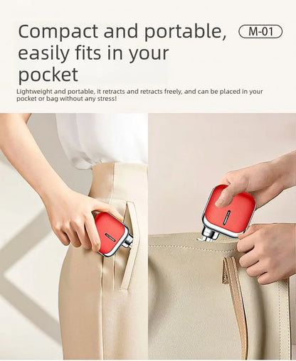 Mini Pocket Fascia Gun with 4 Silicone Massage Heads Lightweight Portable Perfect for Office Home Use Low-noise Muscle Massager