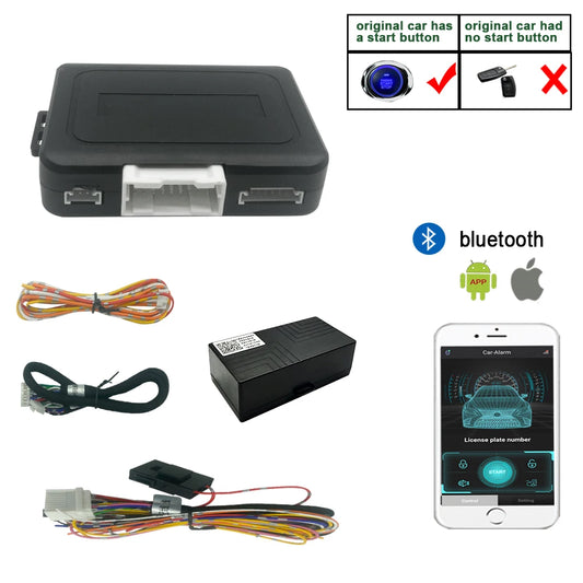 The original car comes with a one-click start system upgrade APP remote start function Central lock induction anti-theft system