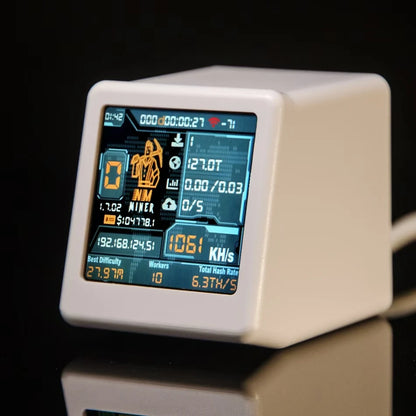 NMMiner NM TV Smart TV 1060KH/s better Nerdminer v2 ESP32 BTC SOLO Lottery Miner & Smart gift home silent Desktop Clock