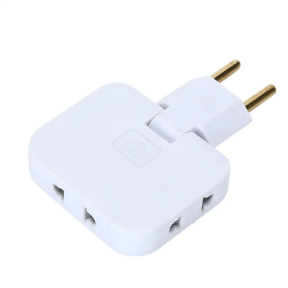 3 Way Outlet Adapters Multiple Outlet Splitter 2500W Multifunctional Space Saving Portable 180 Degree Rotating Tip Flat