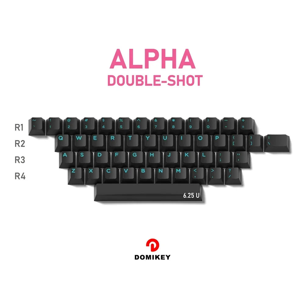 Domikey Miami Night Cherry Profile abs doubleshot keycap for mx keyboard poker 87 104 gh60 xd64 xd68 xd84 BM60 BM65 BM68 BM80