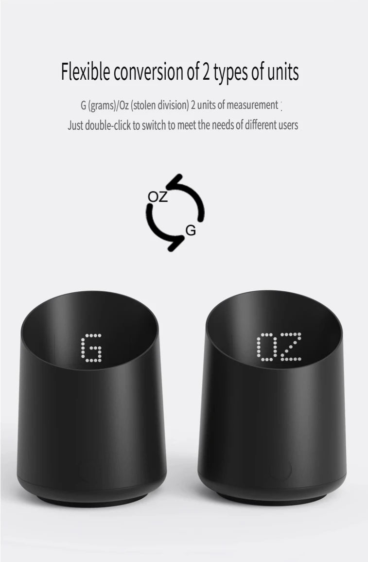 New subminimal Electronic Coffee Weighing Cup, Espresso Scale, Pour-over Electronic Scale, Bean Cup, Waterproof Electronic Scale