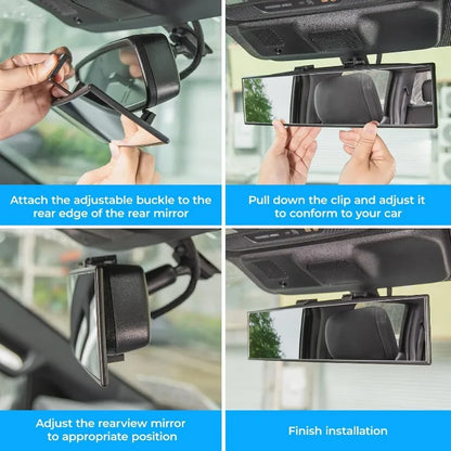 Car Baby Mirrors Interior Rear View Mirror Wide Angle Convex Rearview Mirror Anti Glare Large Vision Panoramic Auxiliary Monito
