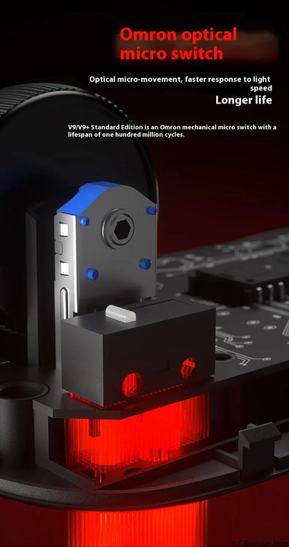 Aula V9 Ultra Wireless Gaming Mouse Custom Esports Design Dual 8K 3 Mode PAW3950 Sensor 55g Lightweight Ergonomic Accessory