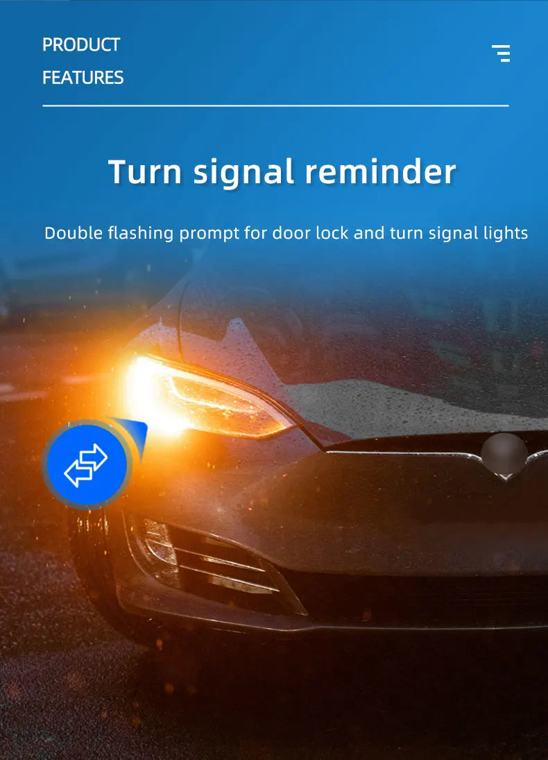 Car Alarm Suitable for Diesel Vehicles Engine Start Stop Button Remote Key Ignition Keyless Start System Turn Signal Universal