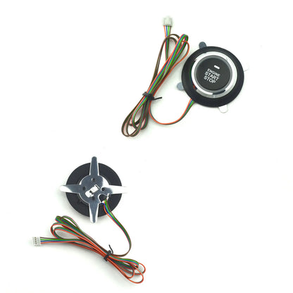 Car Alarm Suitable for Diesel Vehicles Engine Start Stop Button Remote Key Ignition Keyless Start System Turn Signal Universal
