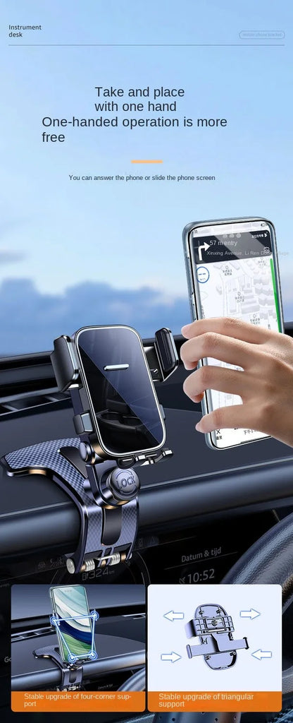Mobile Phone Car Holder New Style Central Control Instrument PanelMulti-functional Car Universal Navigation Special Fixed Anti-s