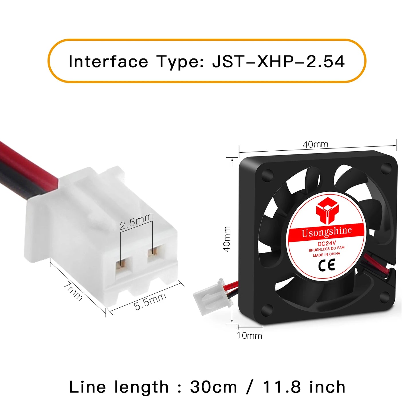 Cooling Fan 3010 4010 5010 5V/12V/24V DC Brushless fan for radiator cooler 3D Pinter Parts