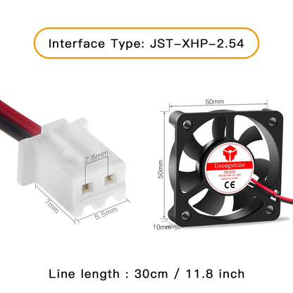 Cooling Fan 3010 4010 5010 5V/12V/24V DC Brushless fan for radiator cooler 3D Pinter Parts